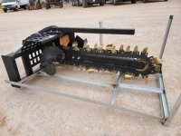 Unused Greatbear Trencher, Skid Steer Attachment