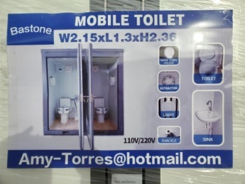 Unused Bastone 110v Portable Toilets with Double Closestools