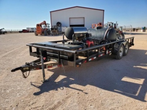 Big Tex Utility Trailer with Shark Presssure Washer/(2) Toolboxs/Fuel Tank with pump