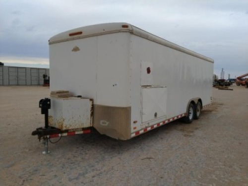 Bumper Pull Enclosed Trailer with Portable Restoom