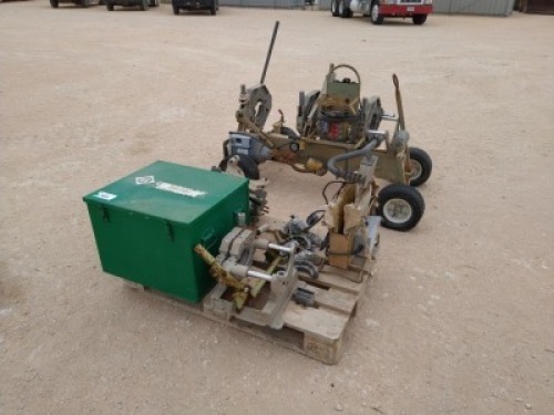 McElroy poly pipe fusion machine with Heater Plate and some other Tools