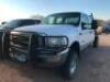 2001 FORD F350 SUPER DUTY CREW CAB DSL. FLATBED TRUCK