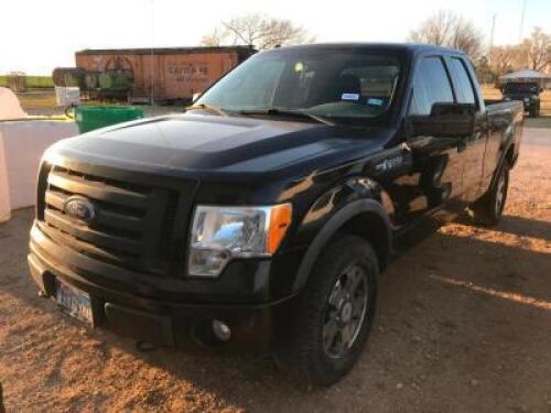 2011 FORD F150 GAS PICKUP, 4X4, EXT CAB