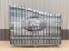 Unused Greatbear 20 Ft Bi-Parting Wrought Iron Gate with "DEER" Artwork.