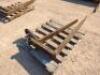 (2) Miss match Telehandler Forks