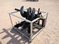 Unused Greatbear Skid Steer Auger Attachment