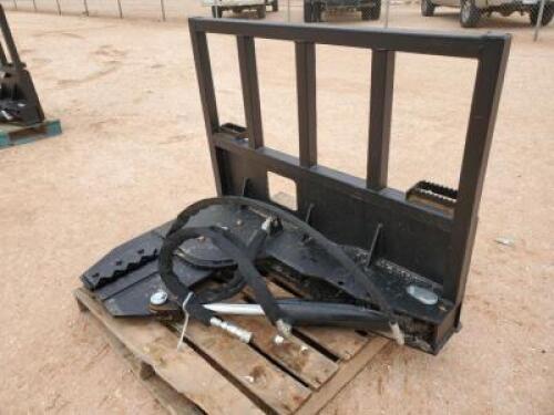 Unused Greatbear Tree Shear, Skid Steer Attachment