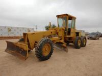 John Deere 570A Motor Grator with a Push Blade