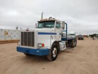 2001 Peterbilt 357 Flat Bed Truck with Tilt Bed