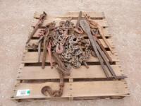 Pallet of Chains & Lever Binders