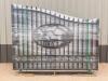 Unused Greatbear 20 Ft Bi-Parting Wrought Iron Gate with "DEER" Artwork.