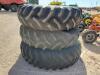(3) Tractor Wheels/Tires (2) Matching Wheels/Tires