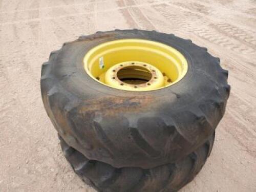 (2)Tractor Wheels / Tires 16.9 R 28