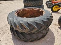 (2) Tractor Wheels/Tires, 13.6-38