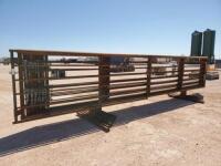 (8) 24' Freestanding Cattle Panels one with 12' Gate