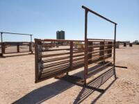 (7) 24' Freestanding Cattle Panels (1) 12' Gate with 9' Overhead