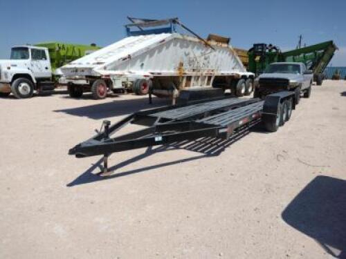 20Ft x 80” Bumper Pull Triple Axle Backhoe Trailer