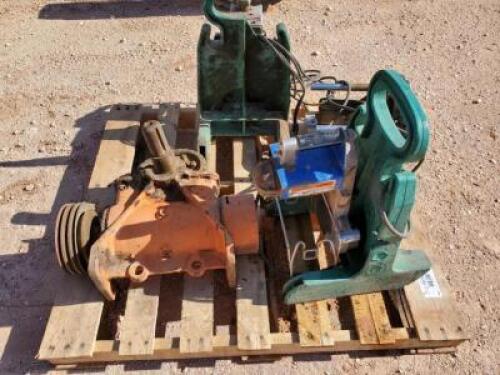 Pallet of Miscellaneous Items / Poly Pipe Milling Cutters