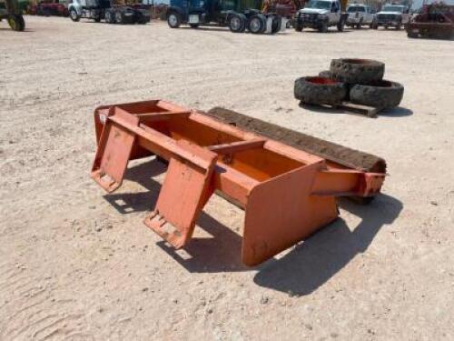 Box Blade with Roller Skid Steer Attachment