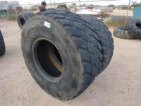 (2) Different Grader Tires 550/65R 25