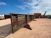 (10) 24' Freestanding Cattle Panels one with 12Ft Gate 