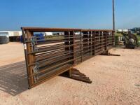(10) 24' Freestanding Cattle Panels one with 8Ft Gate