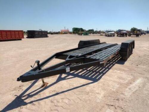 20Ft x 80” Bumper Pull Triple Axle Backhoe Trailer