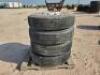 (4) Truck Wheels/Tires 11 R 22.5 14PR