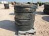 (4) Truck Wheels/Tires 11 R 22.5