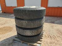 (4) Truck Wheels/Tires 11 R 22.5