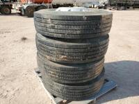 (4) Truck Wheels/Tires 11 R 22.5