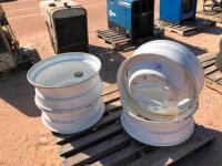 4) Unused 24.5 Truck Wheels