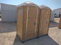 (2) Poly Portable Toilets