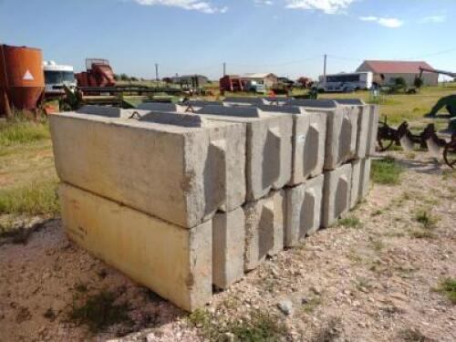 (10) Large Concrete Retaining Blocks