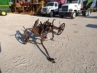 Antique Disk Plow with Steel Wheels