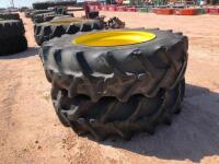 (2) Tractor Wheels/Tires 20.8 R 42