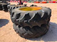 (2) Tractor Wheels/Tires 20.8 R 38