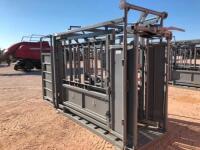 Unused Tres Estrellas  Cattle Chute with Palpation Cage