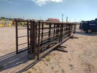 (10) Used Freestanding Cattle Panels one with 12' Gate