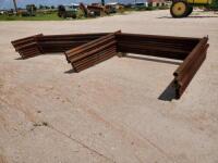 (9) Fence H-Braces 16ft Long 7 1/2 ft Tall