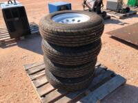 (4) Unused Trailer Wheels/Tires 225/75 D 15