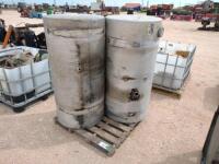 (2) Aluminum Truck Fuel Tanks