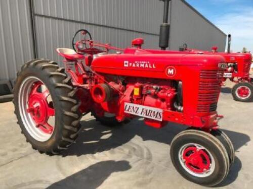 1947 FARMALL M GAS TRACTOR, COMPLETE RESTORATION
