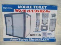 Unused Bastone 110V Portable Toilet with Shower