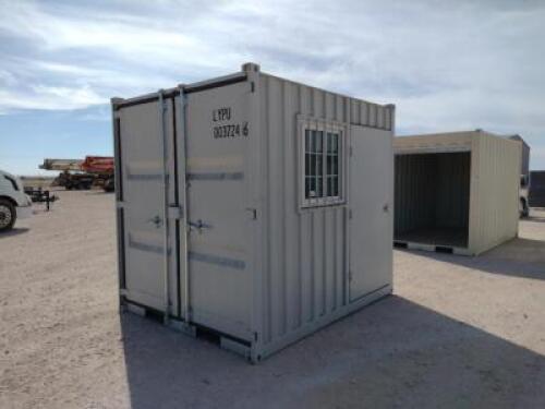 Unused 9ft x 7ft Container with 1 Side Door and a Window