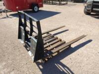 Pallet Forks, Skid Steer Attachment