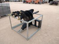 Unused Greatbear Skid Steer Auger Attachment