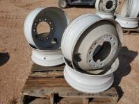 (4) Steel Truck Wheels