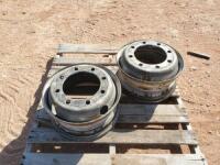 (2) Steel Trailer Wheels