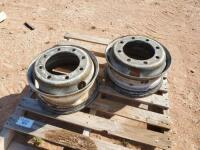 (2) Steel Trailer Wheels